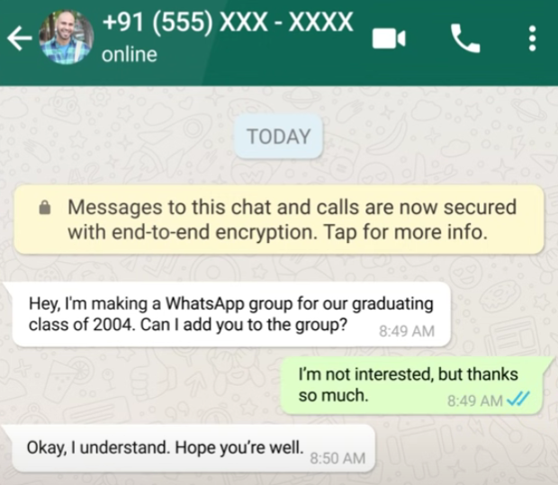Consentimiento expreso de los clientes para WhatsApp.